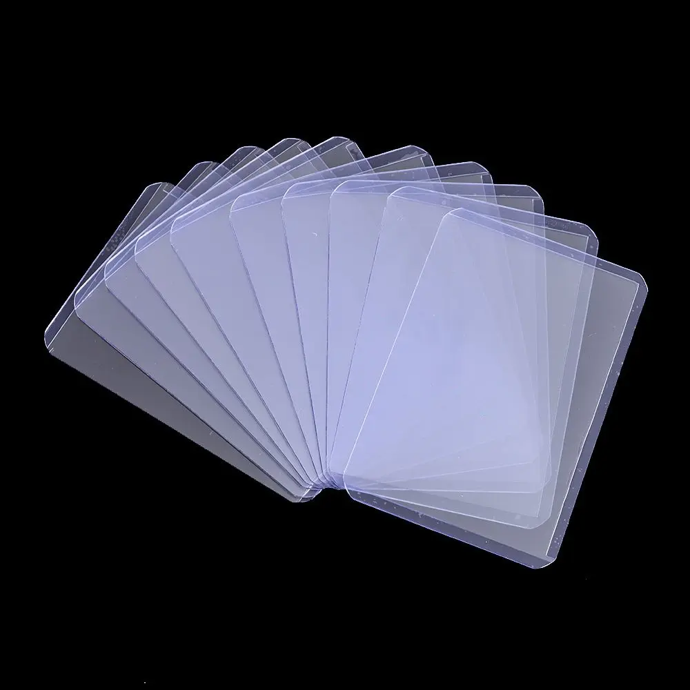 Rigid collectible plastic basketball sports cards trading card transparent card holder sleeves 10 pcs