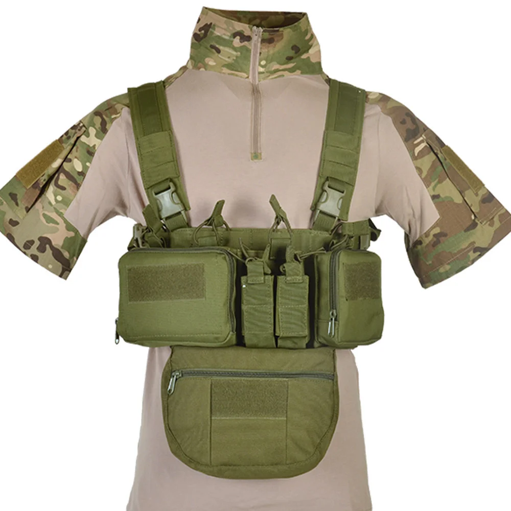 CS Match Wargame TCM Chest Rig Airsoft Taktische Weste Pack Magazin Tasche Holster Molle System Taille Männer Nylon – Detail 34