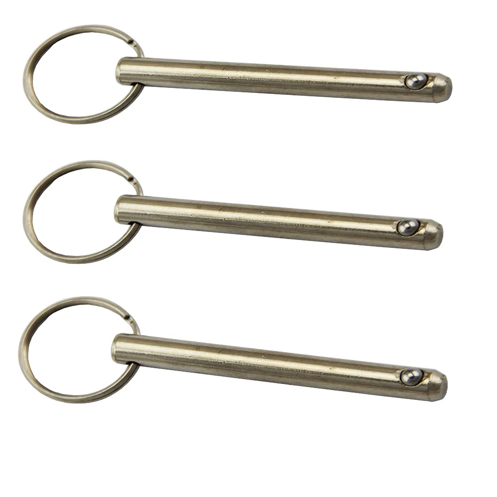 10PCS Quick Release Push / Pull Ball Lock Pins With Sprung Ball End 8mm 10mm