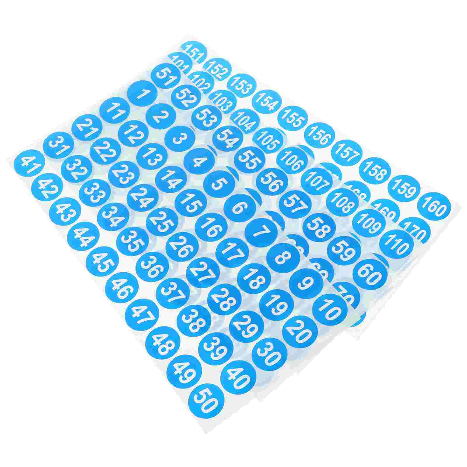 

8 Sheets Storage Organizing Sticker Stickers Number for Classification Dot
