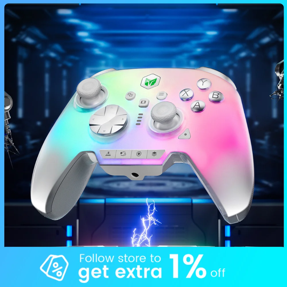 Bigbigwon Rainbow 3 Gamepads Tri Mode Wireless Nearlink Game