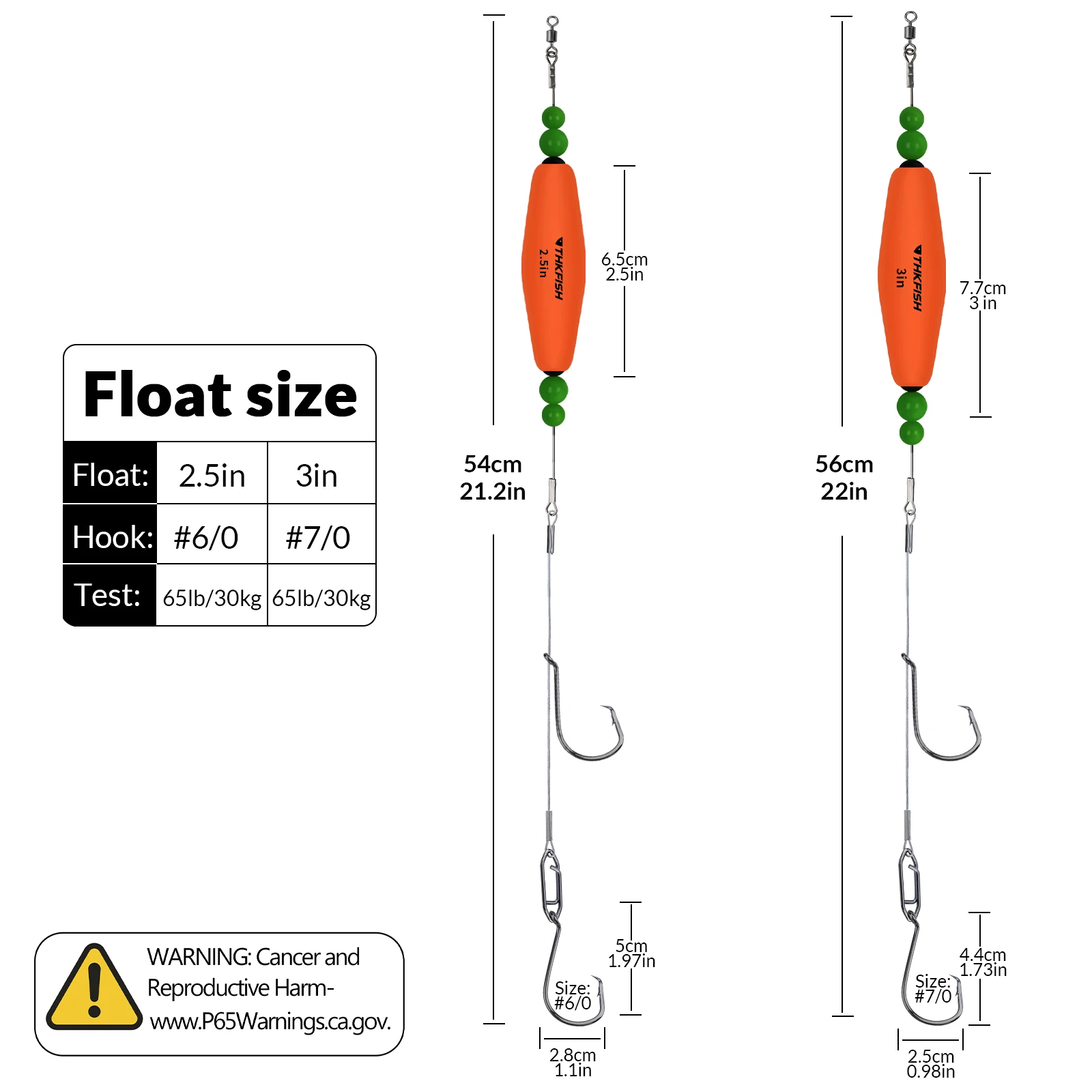 3 Flotteurs De Pêche Pour Poisson-chat - Santee Rig - 60 Cm (23 Po) - Neufs