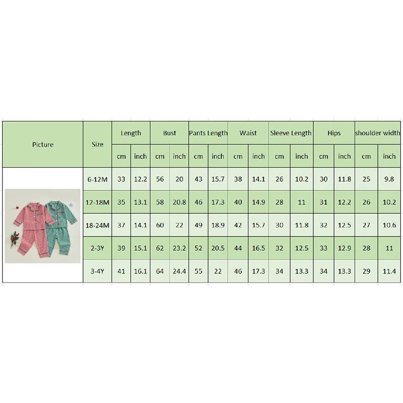 1-4Years Kids Baby Girl Boy Christmas Pajamas Set Autumn Plaid Print Long Sleeve Shirt and Pants 2Pieces Set Toddler Sleepwear