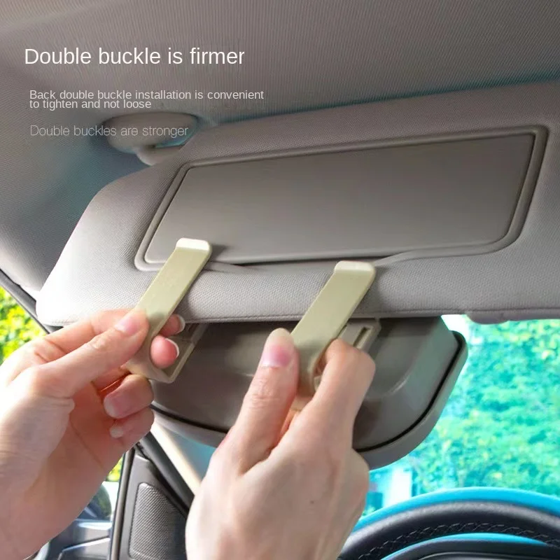 Glasses Holder Magnetic Car Sun Visor Case Organizer Storage Box