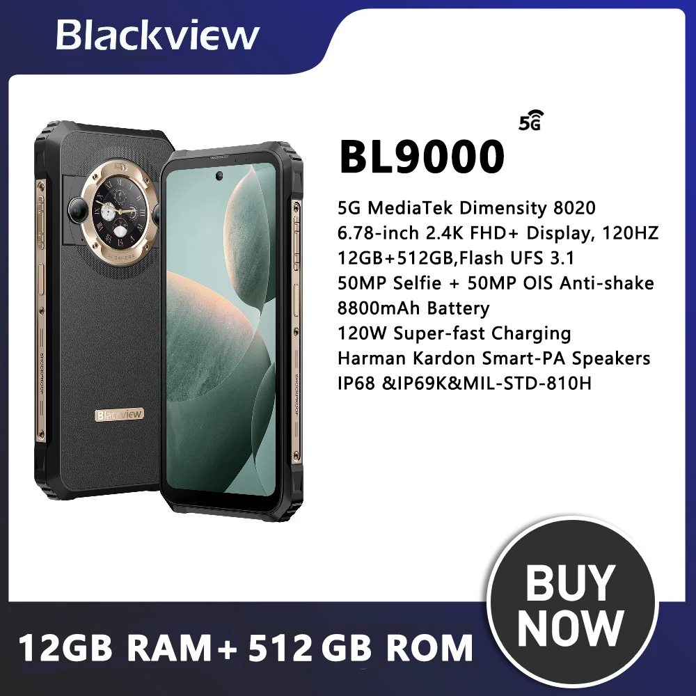Blackview-BL9000-Dual-Display-Rugged-Smartphone-Celular-5G-6-78-Tela-2 ...