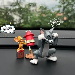 Adorable Cartoon Resin Figurine Ornament - Mini Decor for Car, Desktop, or Office Display (Rocket - Tom and Jerry)