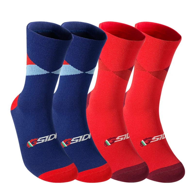 4 pairs Team Cycling Socks Professional Sports Bike Socks High Quality Running Basketball Many Colors cycling socks silicone cycling socks