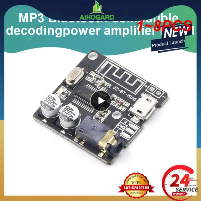 

Плата аудиоресивера 5,0 дюйма, 1 ~ 8 шт., Стандартная плата MP3, беспроводной стерео музыкальный модуль 3,7-5 В, XY-BT-Mini