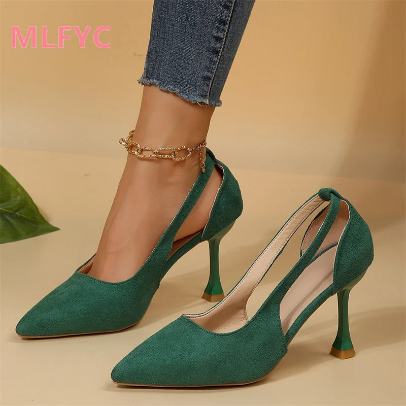 High heeled women's thin heeled single shoes New Spring Style Style Dress Style Single Shoe ladies Shoes women heels mujer