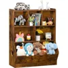 Kids Toy Storage Organizer, Children Small Bookcase and Bookshelf, Toddler Cubby Toy Storage Cabinet, Toy Shelf for Playroom 1