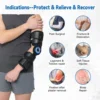 Hinged ROM Elbow Brace, Adjustable Post-Op Stabilizer Splint, Arm Injury Recovery Support Fracture Immobilization Rehabilitation 2