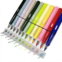 12/13pcs New Technology 12 Color Eternal Pencils No Ink Kawaii Unlimited Pencil School Art Color Sketch Painting Stationery 6