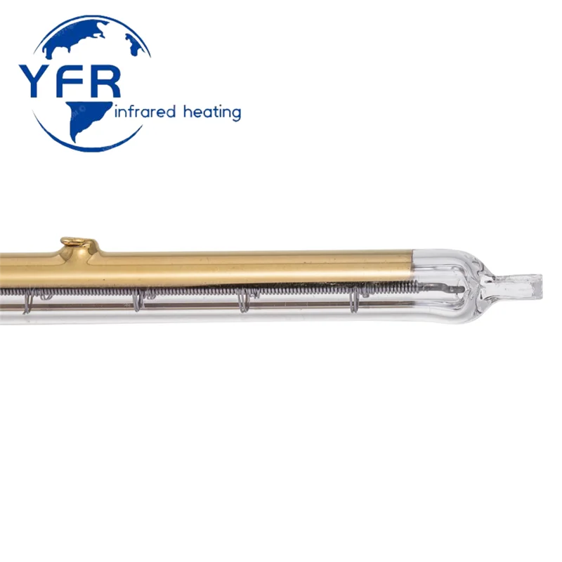 GOLD Infrared Quartz Heater Halogen Quartz Lamp 1000W 2000W R7S SK15