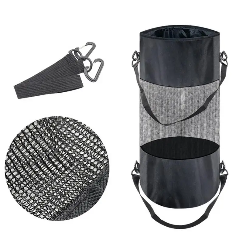 Boat Trash Can Portable Garbage Storage Bin With Drawstring Lid Pontoon Boat Trash Organizer Boating Accessories For Marine
