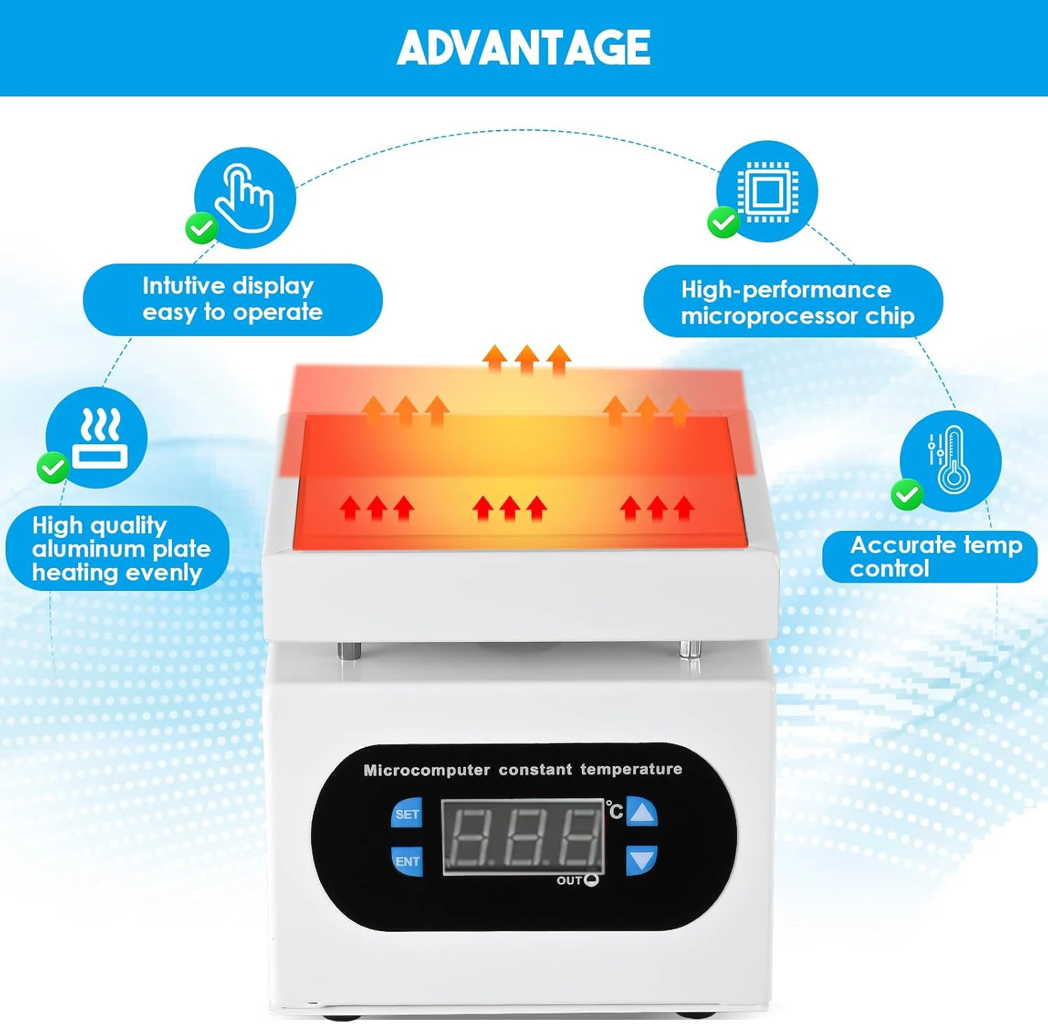 100*100mm Heating Station Digital Preheating Platform Electronic Hot Plate Maintenance Heating Station for PCB LCD Screen Repair