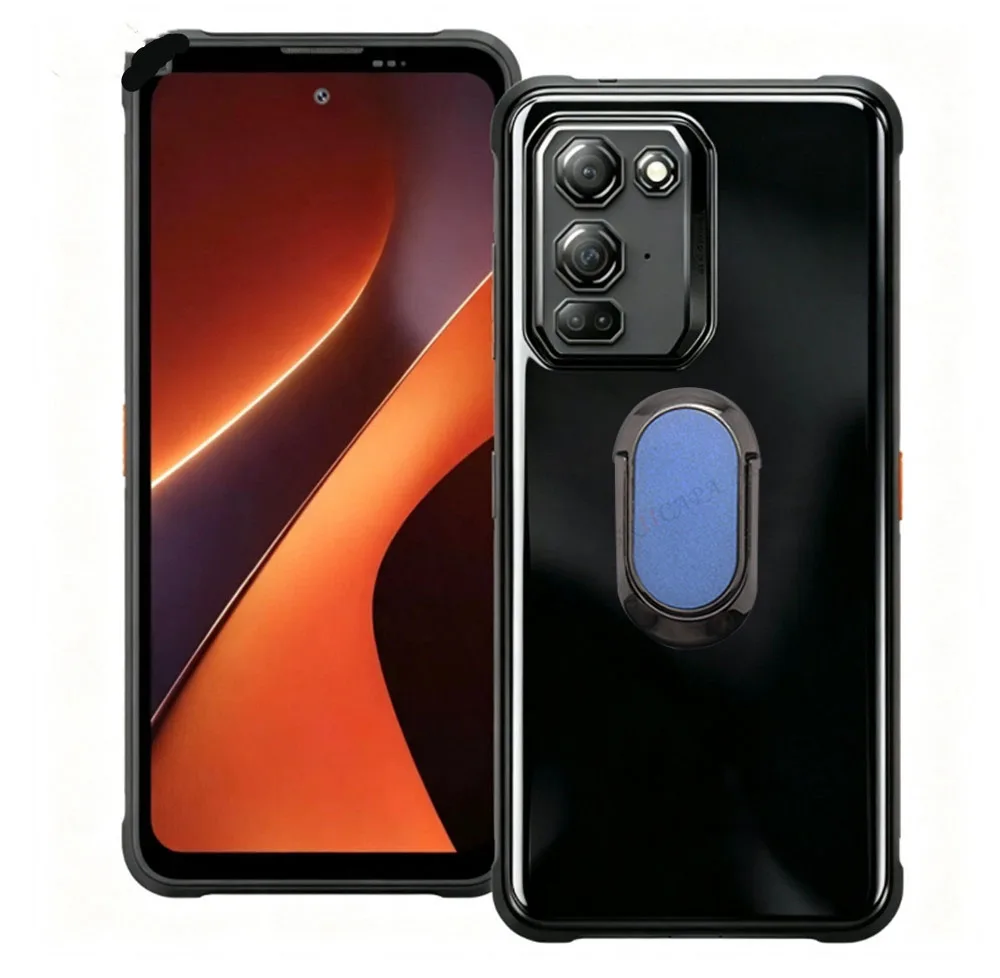 Blackview Fort 200 Back Ring Holder Phone Cover - TPU Soft Silicone Case, 6.78