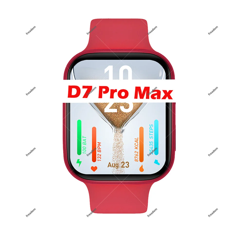 New IWO D7 Pro Max Smartwatch Series 7 GPS Bluetooth Call IP68 Waterproof Long Life Battery FitnessTracker 1.77inch Smart Watch 