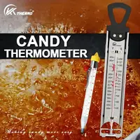 Instant Read Candy Thermometer - 3 Display Modes, Stainless Steel, Perfect For Baking, Candle Making & Cooking 1