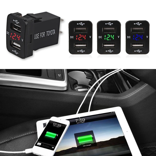 12v 24v 4.2a Dual Usb Car Charger For Honda 2 Usb Port Auto Adapter Led  Voltmeter Socket For Honda Civic Crosstour Crv Odyssey - Cables, Adapters &  Sockets - AliExpress