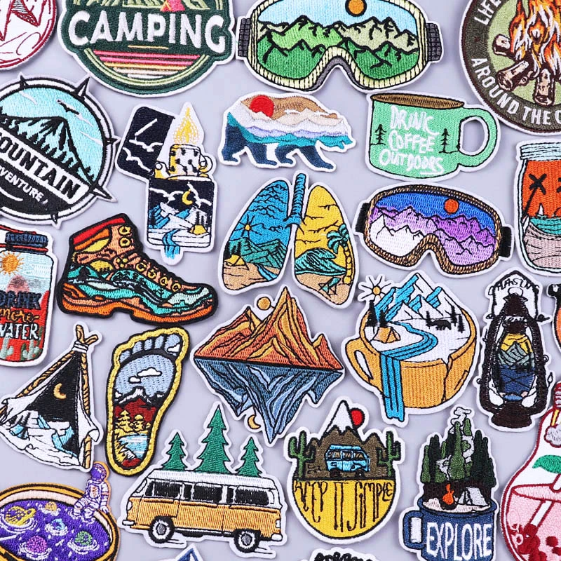 Hiking Patches On Clothes Iron On Patches Patches For Clothing