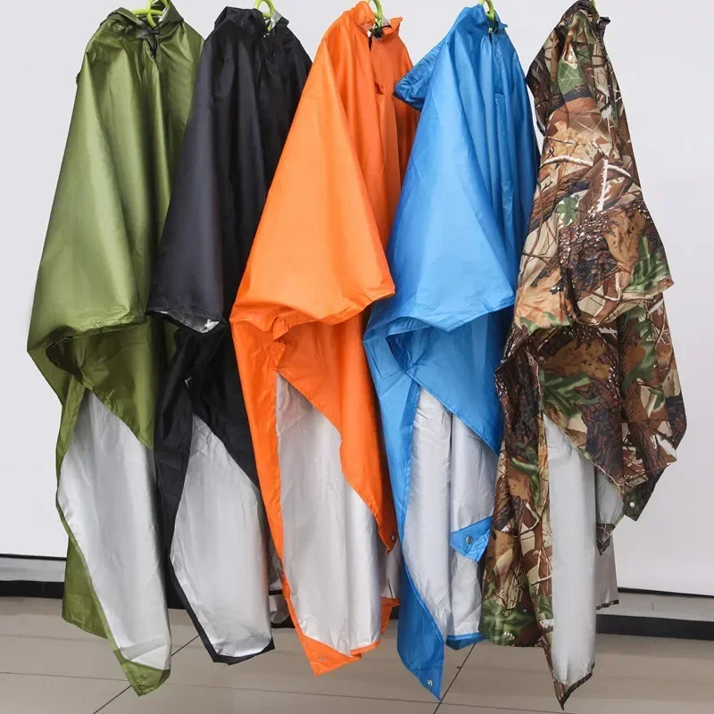 Three-in-one Raincoat Hiking Windproof and Rainproof Riding Poncho Multifunctional Cloth Delivery Storage Bag motorcycle raincoat rain poncho raincoat suit bike raincoat