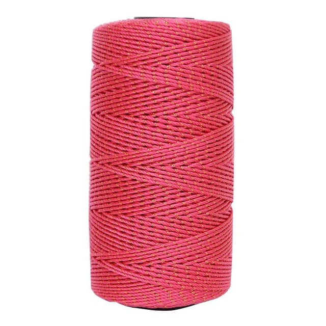 Likeecords 4mm Polyester Braided Macrame Cord 130m,Elastic Yarn for  Crocheting Bag Cord for Crafts,Plant