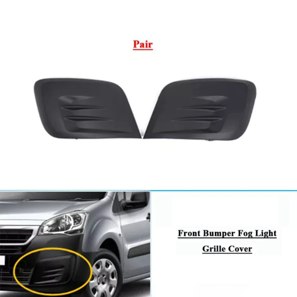 Citroen Berlingo Partner 2015-2019 Foglight 프레임 용 앞 범퍼 안개등 그릴 커버 9810965777 9810966177