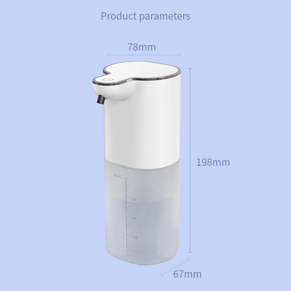 400ml Automatic Soap Dispensers USB Charging Smart Washing Hand Machine Infrared Sensor 4 Levels Adjustable for Bathroom Kitchen 6