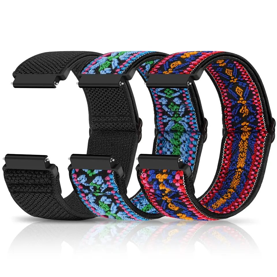 Cinturino Nylon Intrecciato Issinlky Per Garmin – Venu Sq, Vivoactive, Forerunner – 20mm Con Chiusura Magnetica - 6