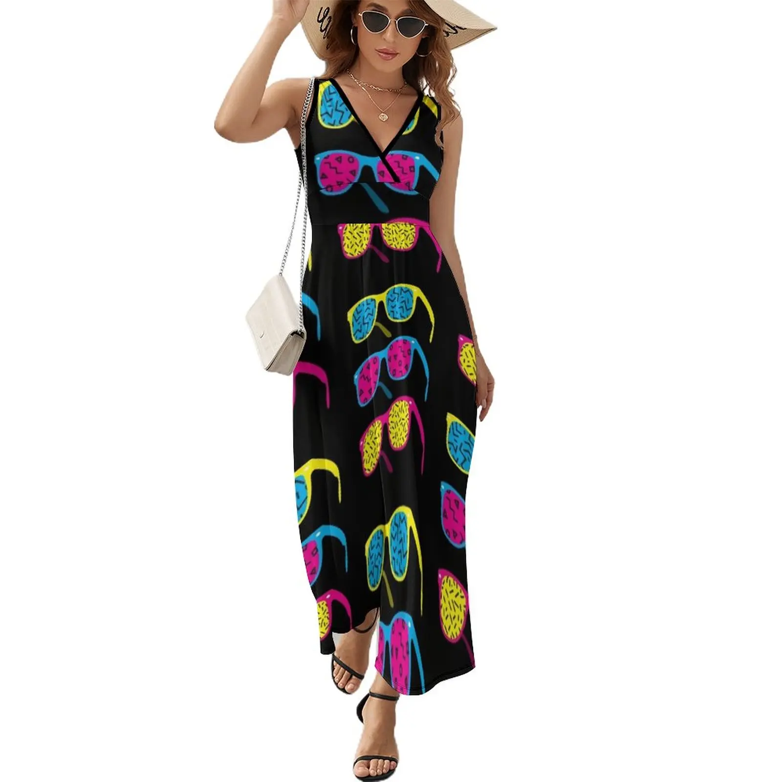 

Retro Hipster 80's 1980s Glasses: Costume & Casual Sleeveless Dress wedding dresses for woman womens clothing dress