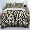 3D Tiger Print Stripe Pattern Beast Comforter Bedding Set,Duvet Cover Bed Set Quilt Cover Pillowcase,King Queen Size Bedding Set 3