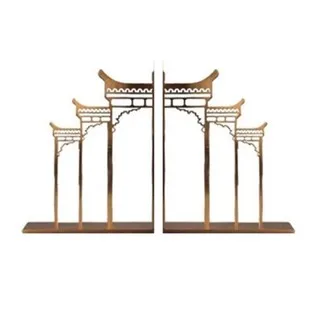 

Archway bookcase, new Chinese bookboard, study room ornaments, desk, bookcase, bookcase, bookend, metal book back