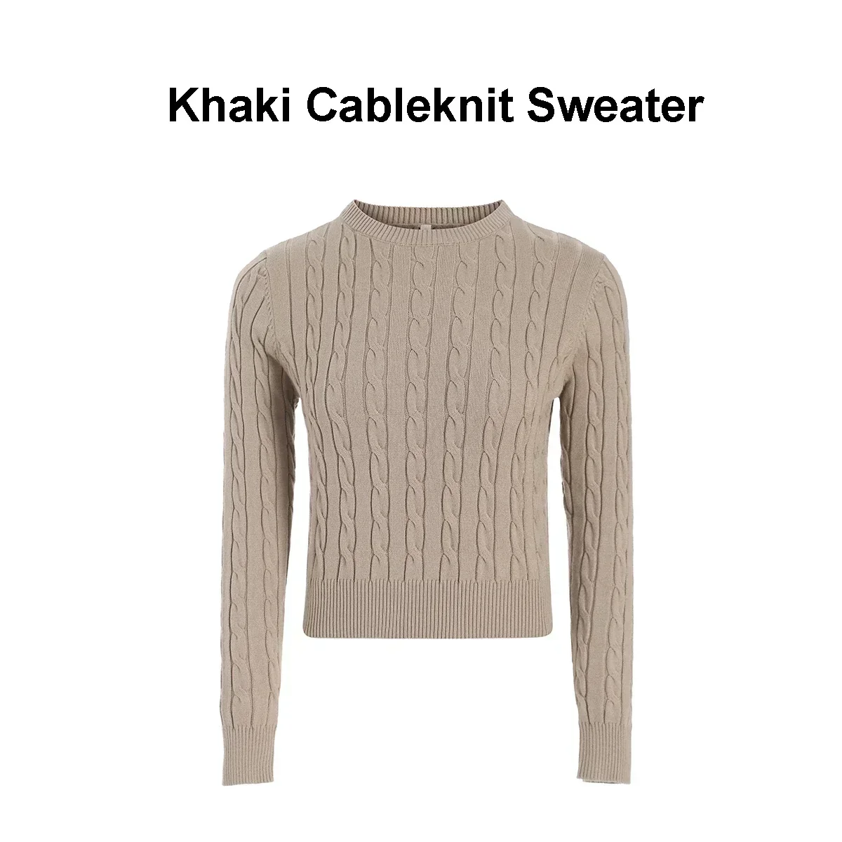 Elegant Women's Cableknit Sweater Dress - Soft & Versatile in Autumn Tones