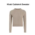 Khaki Cable Sweater