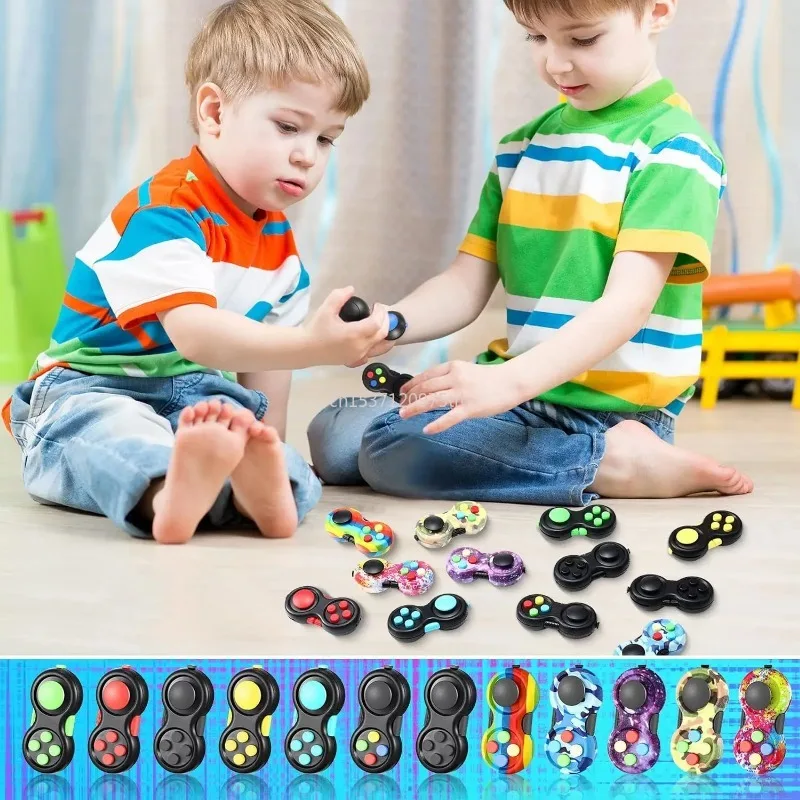 Fidget Pad 8 Fidget Functions Controller Stress Reducer Toy Cube Relieves Stress and Anxiety Toys