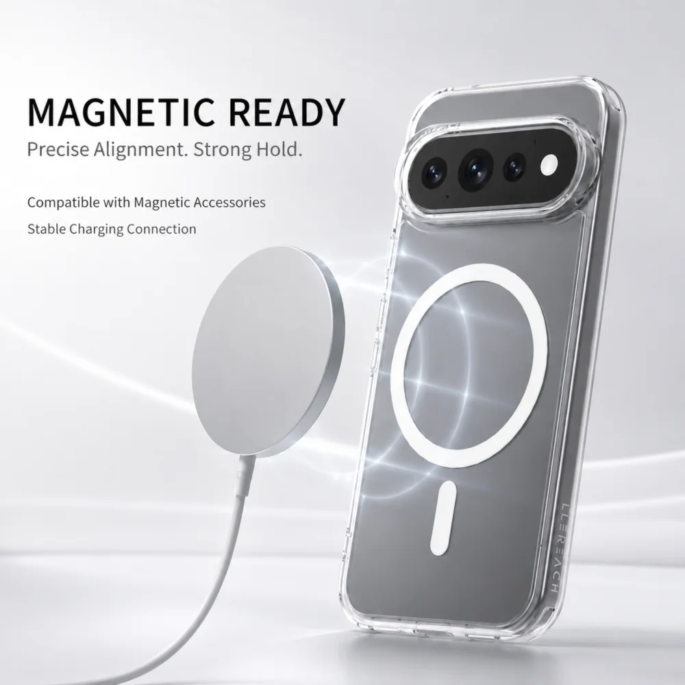 Lereach Magnetic Crystal Clear Ultra-Thin Shockproof Phone Case | Anti-Scratch