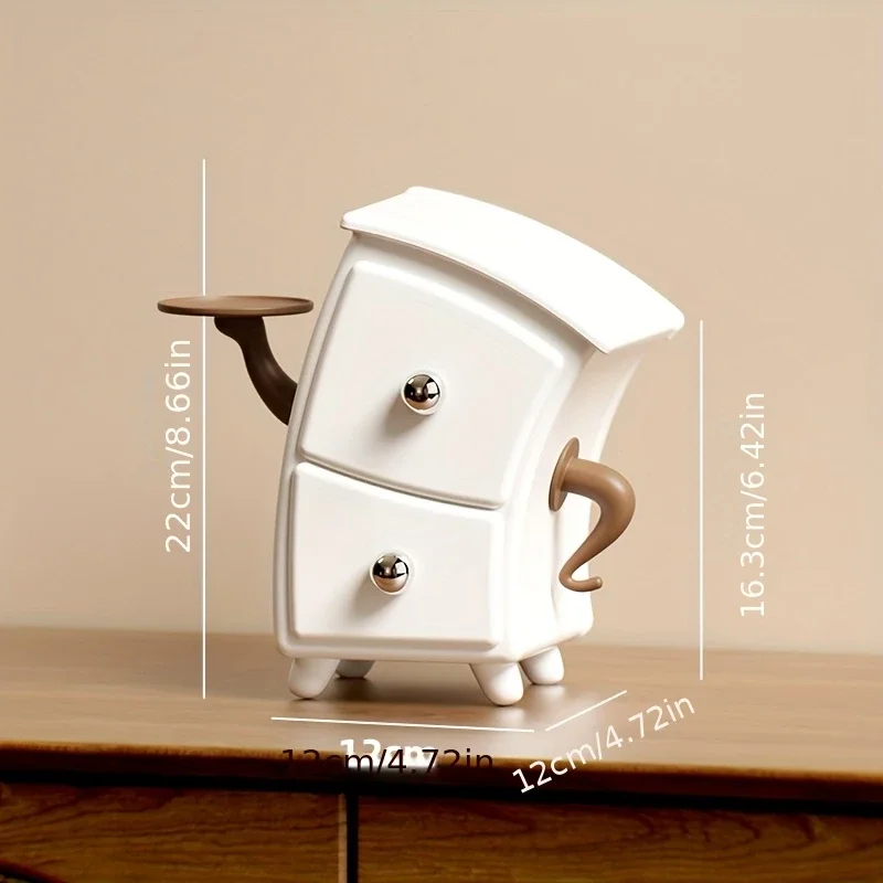 1pc Unique Shape Jewelry Storage Box Cosmetic Puff Organizer Drawer Compact Tray for Beauty Tools And Accessories