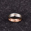 NUNCAD 6mm Frosted Inner Rose Gold Groove Men Ring Silver Color Tungsten Carbide Engagement Rings AAA Quality 4
