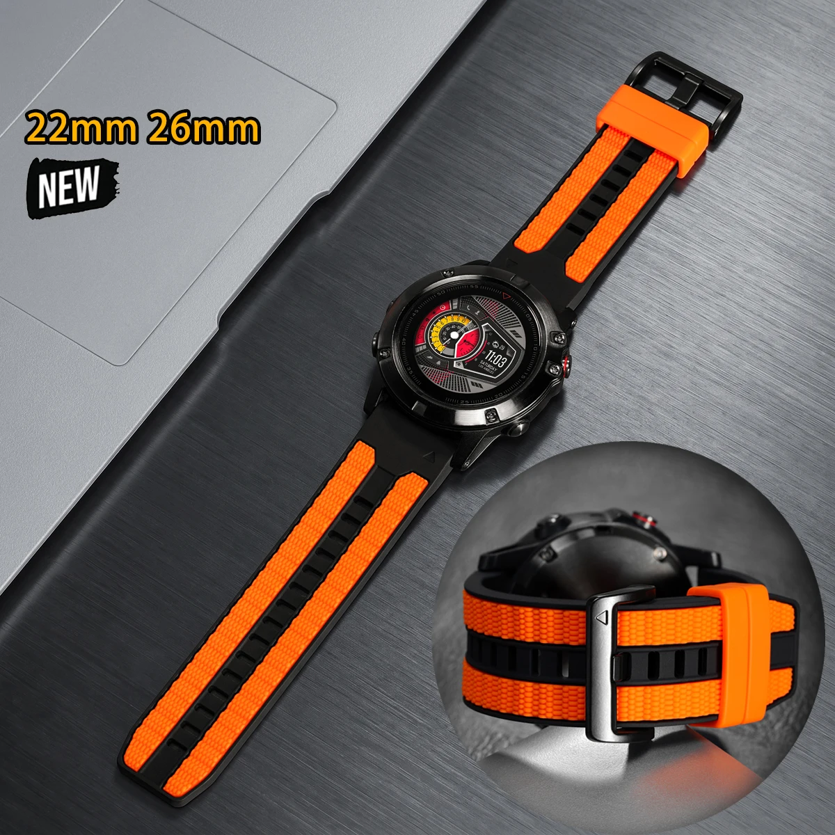 Quick Release Sport Silicone Strap - Premium Watchband