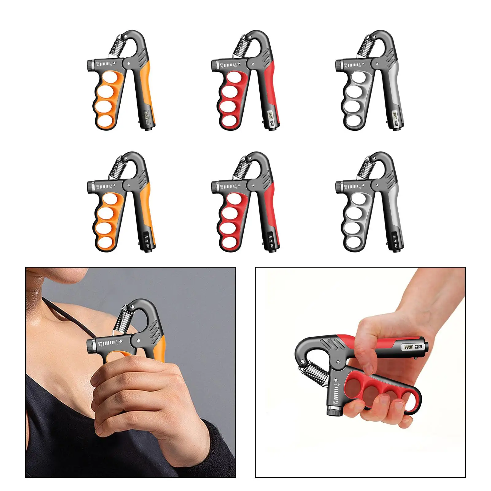 Hand Grip Strengthener Forearm Exerciser Portable Grip Strength Training