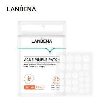 LANBENA Patch per brufoli per l'acne 25 pezzi Uso quotidiano Adesivi invisibili per l'acne Trattamento delle imperfezioni Trucco correttore per l'acne