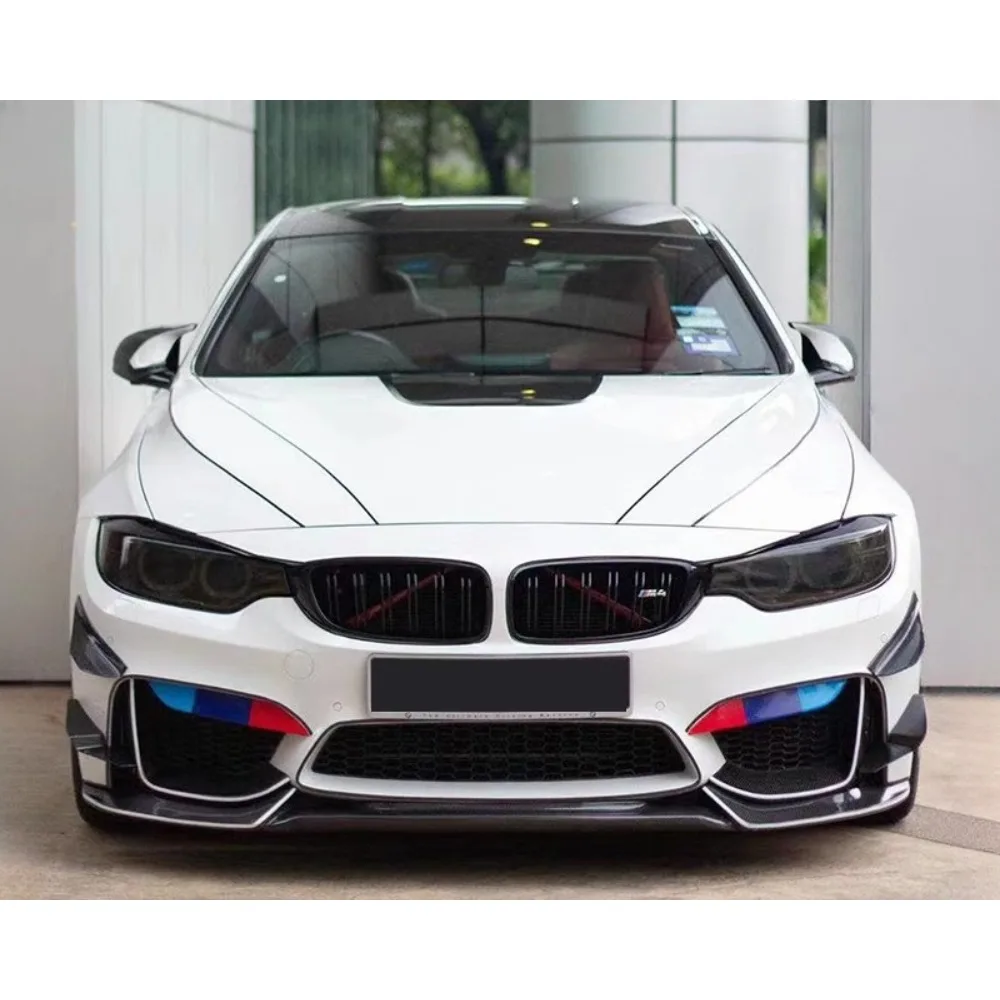For BMW F87 M2 M2C Genuine Dry Carbon Fiber Front Bumper 2014- Trailer Cover Spoiler Diffuser Body Kits Trim Car Accessories