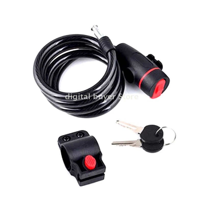 Bicycle Bike Lock Anti-theft Mtb Road Bike Steel Wire Chain Lock Motorcycle Helmet Folding Electric Scooter Safety Padlock