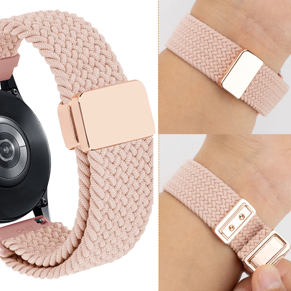 Braided Magnetic Watch Strap, 20mm/22mm, Versatile Fitness Bracelet Band
