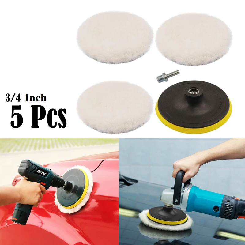 

5Pcs/Set Polishing Pad for Car 5 Inch Polishing Circle Buffin Pad Tool Kit for Car Polisher Discs Auto Cleaning Goods clean Tool