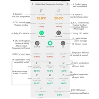 WIFI Dual Temperature Sensor Controller Tuya Thermometer Thermostat with 2 External Probe Boiler Water Heater Freezer Smartlife - Image 6
