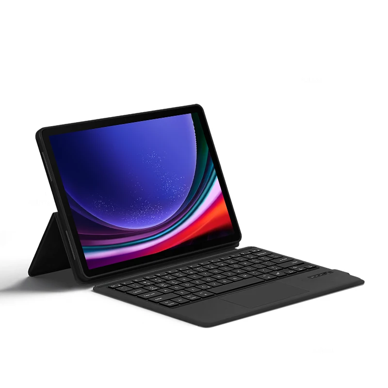 Capa Teclado Bluetooth para Samsung Galaxy Tab Capa Tablet Russo Francês Hebraico Espanhol Coreano Português s9 Plus 124 - Imagem 2