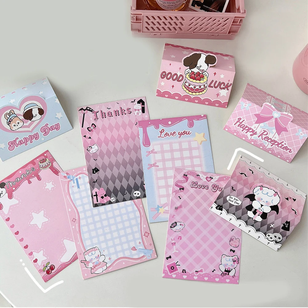 10PCS Cute Card Protective Packaging Card Head Photo Cardboard Back Paper Card Back Cartoon DIY Packaging Gift Decor 3
