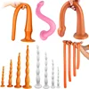 4 Style Long Anal Dildo Butt Plug Anus Vagina Dilator Sex Toys For Women Men Prostate Massage Adult No Vibrator Anal Sex Product 1