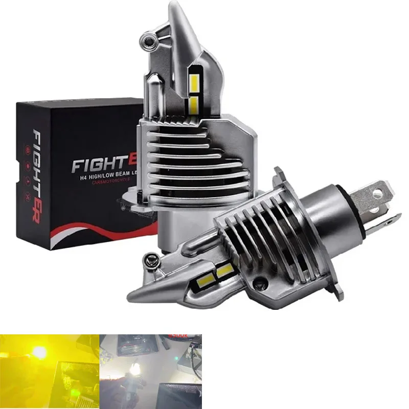 H4-Car-headlight-3000k-H4-Led-Bulb-Car-motorcycle-6000K-Headlight-High ...